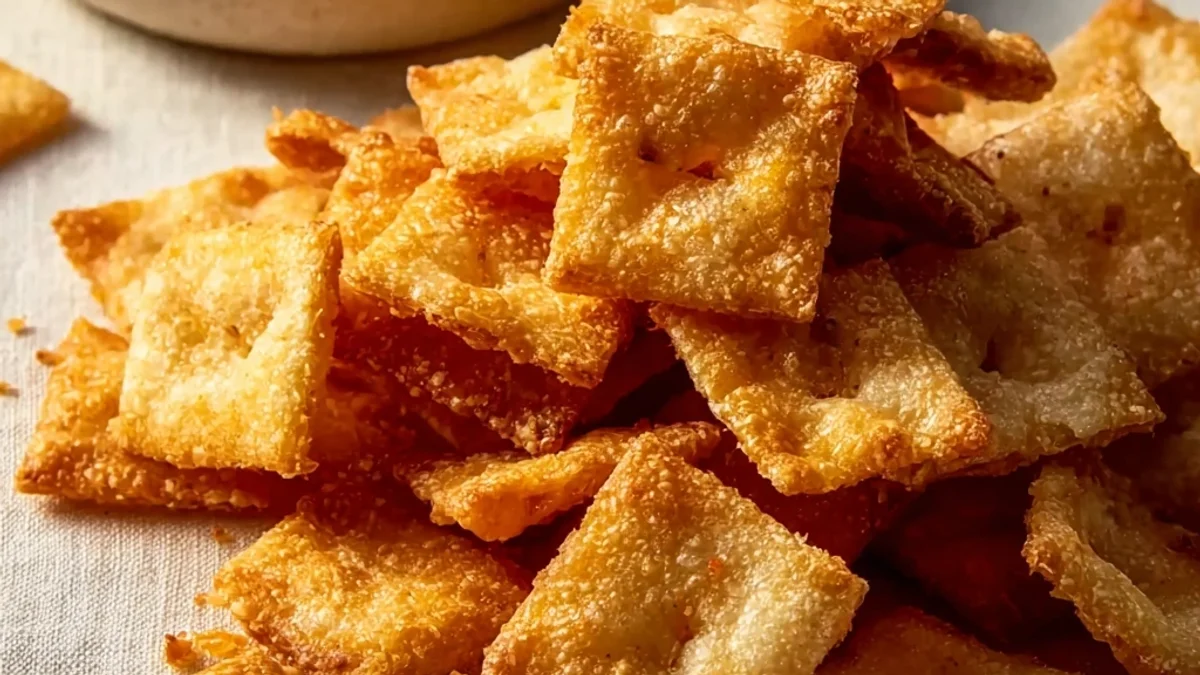 Crispy Homemade Cheese Crackers: A Snack Time Favorite