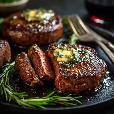Crispy Pan Seared Steak with Garlic Butter