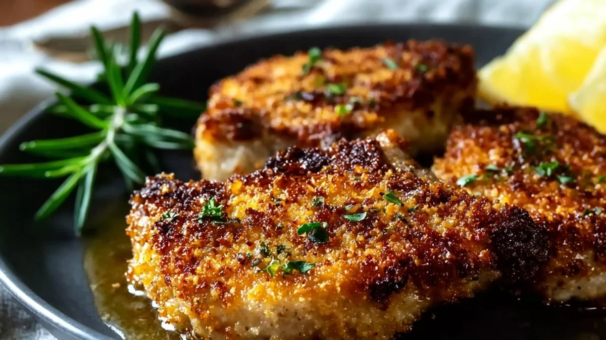 Crispy Parmesan Crusted Lamb Chops Recipe