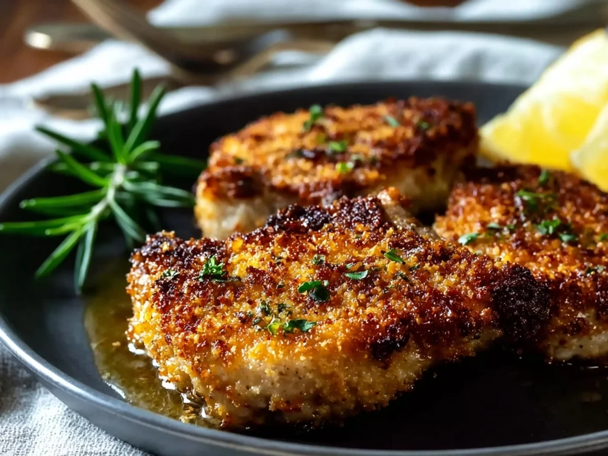 Crispy Parmesan Crusted Lamb Chops Recipe - Featured Image