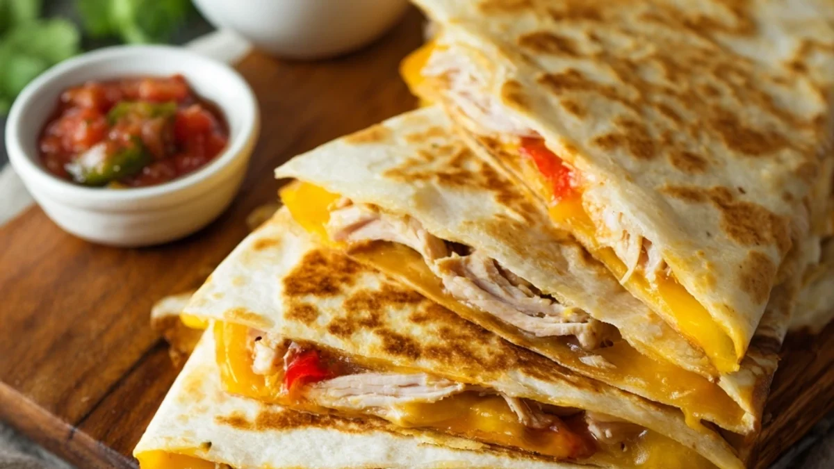 Crispy Rotisserie Chicken Quesadilla: Quick Dinner Magic