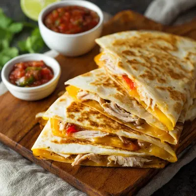 Crispy Rotisserie Chicken Quesadilla: Quick Dinner Magic