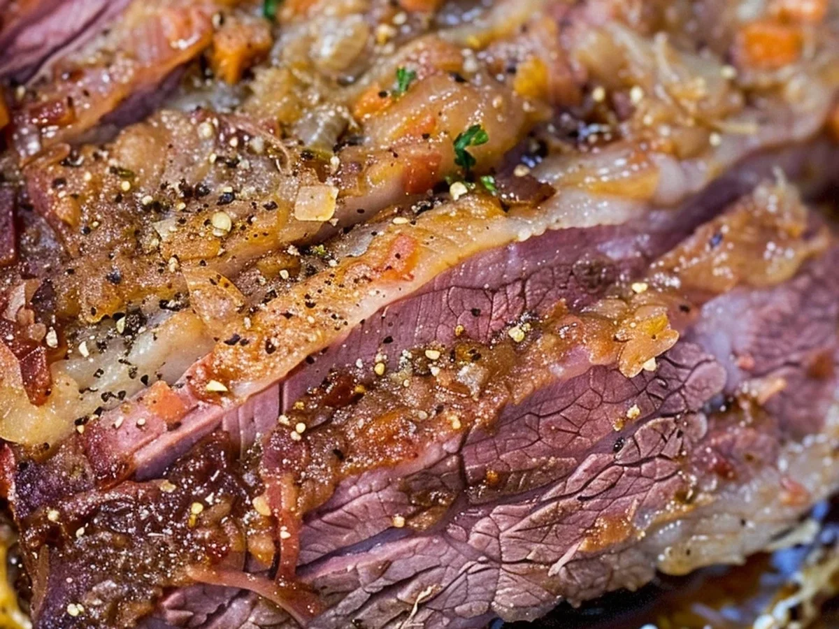 Crispy Slow Cooker Corned Beef with Tangy Glaze - Featured Image