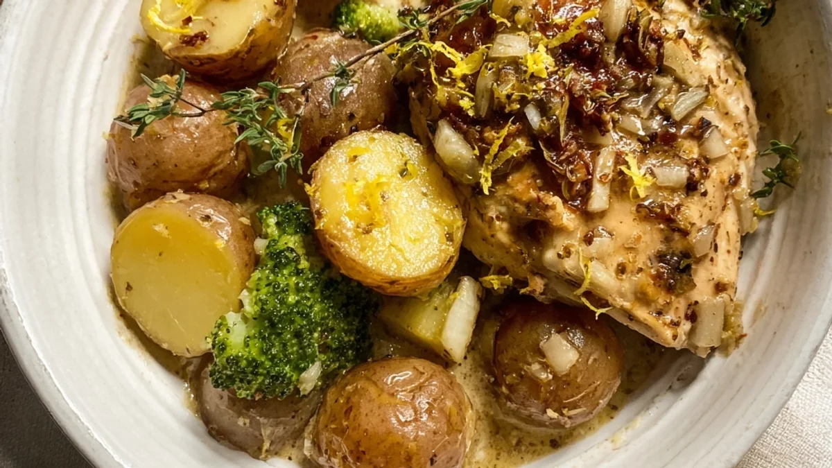 Crockpot Lemon Chicken and Potatoes: Easy Dinner Magic