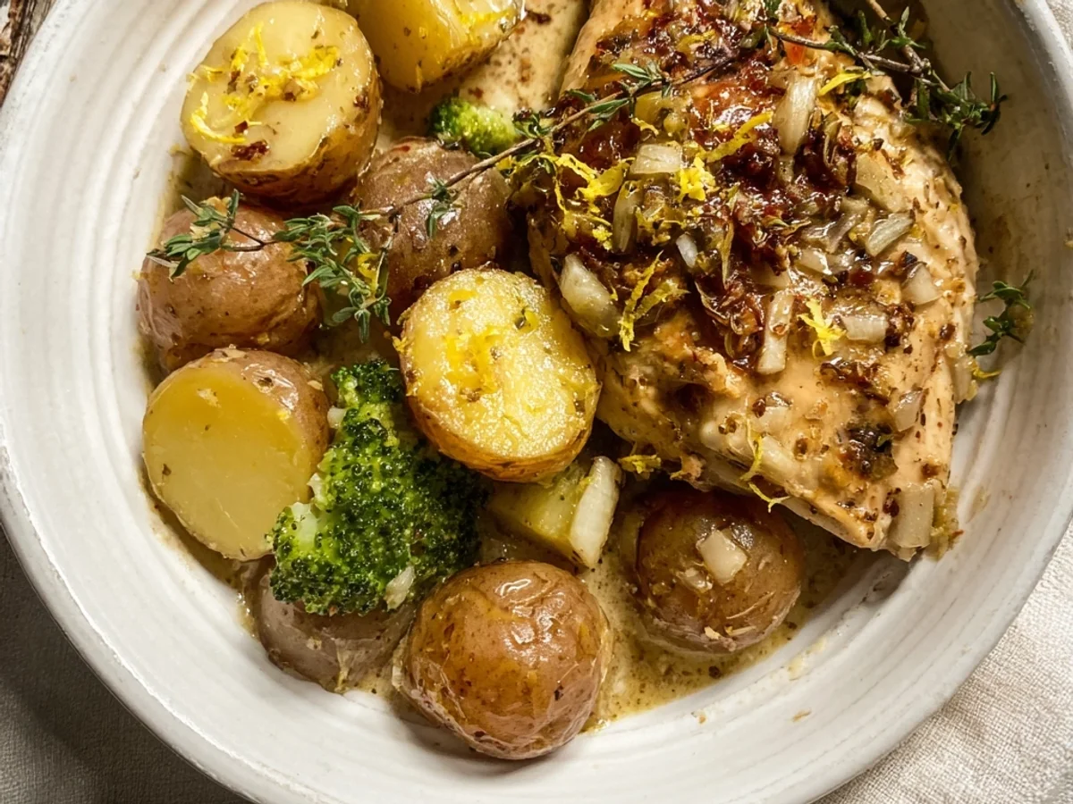 Crockpot Lemon Chicken and Potatoes: Easy Dinner Magic - Featured Image