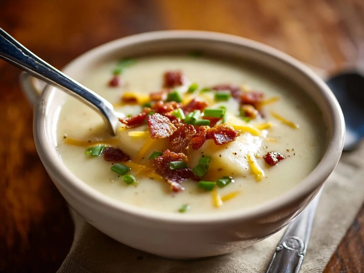 Crockpot Potato Soup Recipe - Creamy & Hearty - Featured Image