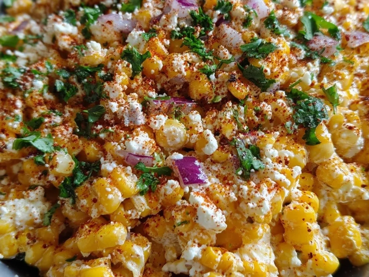 Delicious Mexican Street Corn Salad: Tangy & Creamy - Featured Image