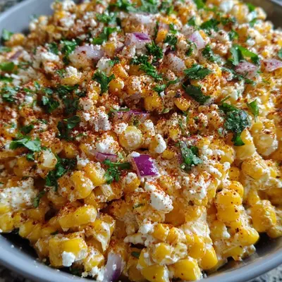 Delicious Mexican Street Corn Salad: Tangy & Creamy