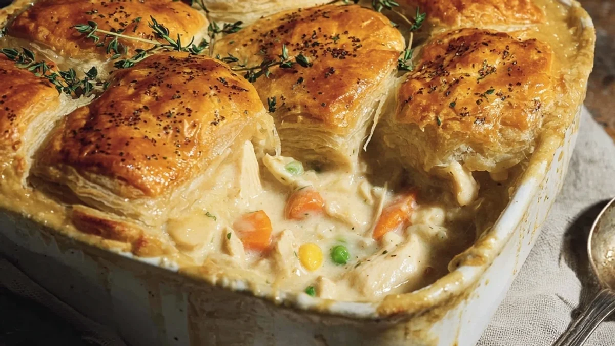 Easy Chicken Pot Pie Casserole Recipe