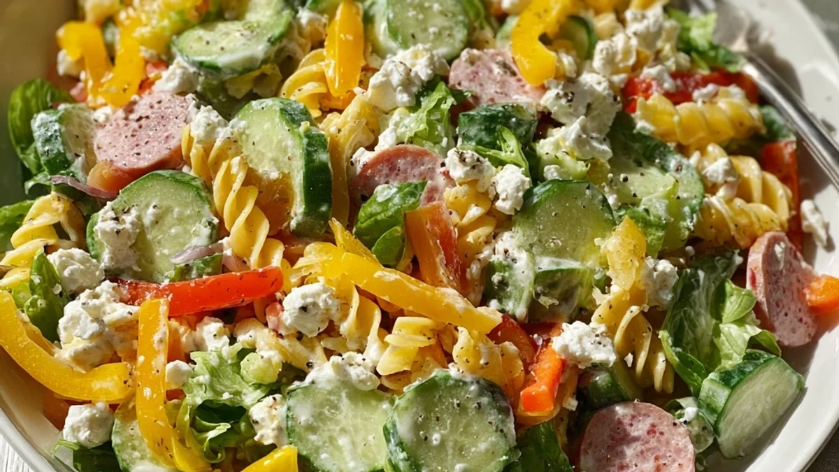 Easy Cold Salad Recipe: Zesty Summer Pasta Bowl
