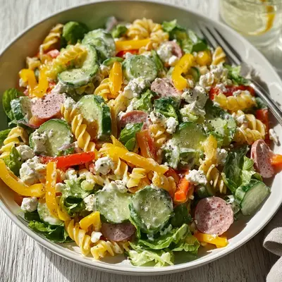 Easy Cold Salad Recipe: Zesty Summer Pasta Bowl