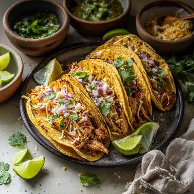 Easy Crockpot Chicken Tacos: Tender, Flavorful Meal