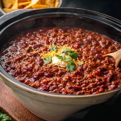 Easy Crockpot Chili Recipe That Cooks Itself