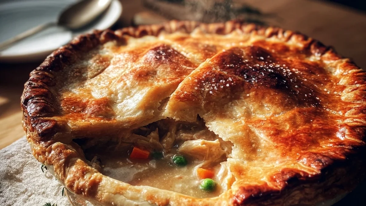Easy Homemade Chicken Pot Pie: Flaky Crust, Rich Filling
