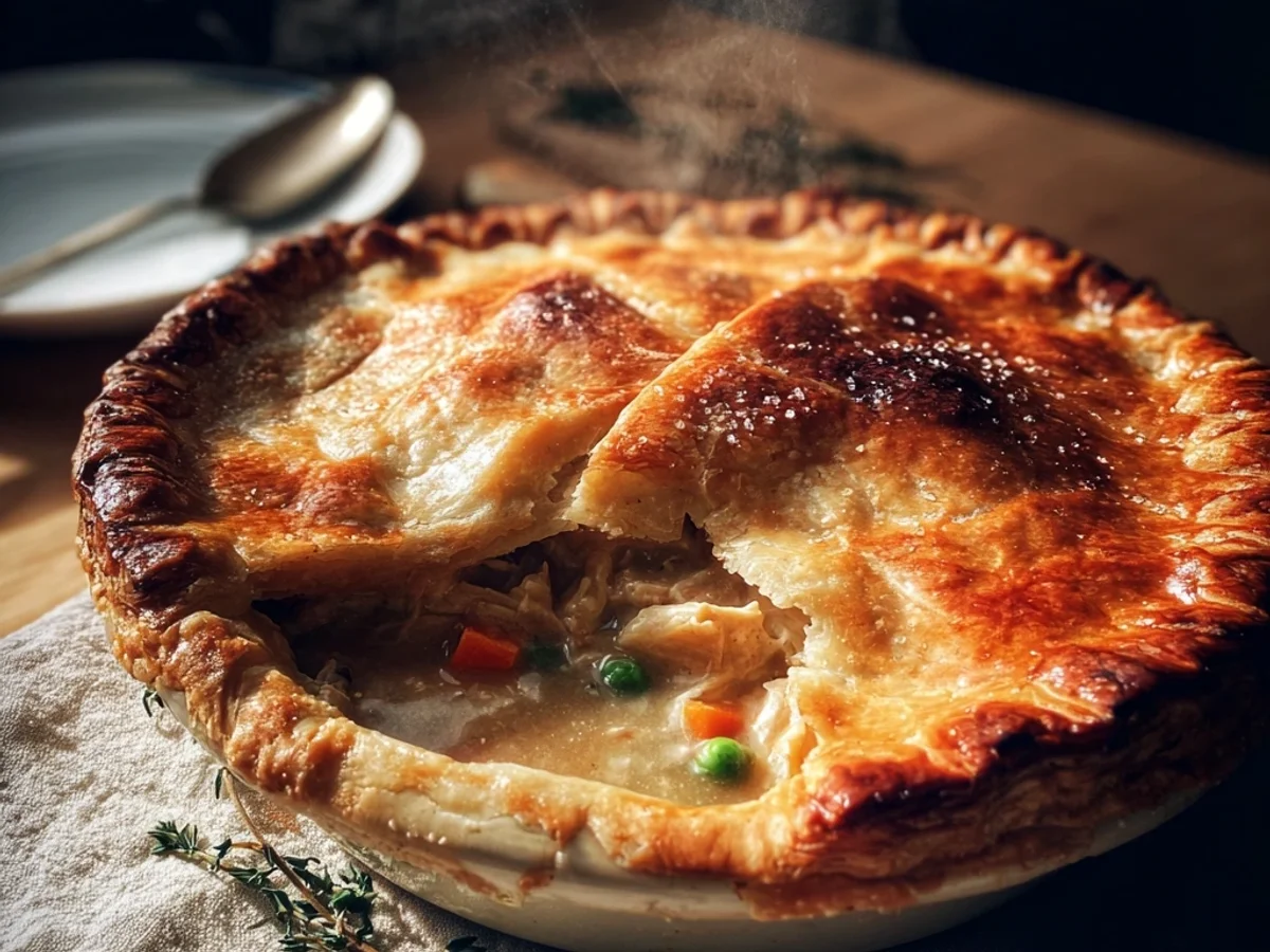Easy Homemade Chicken Pot Pie: Flaky Crust, Rich Filling - Featured Image