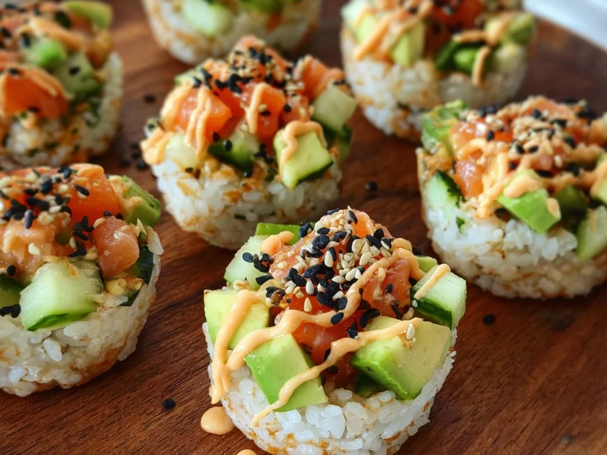 Easy Sushi Cups: Quick Asian Appetizer & Snack - Featured Image