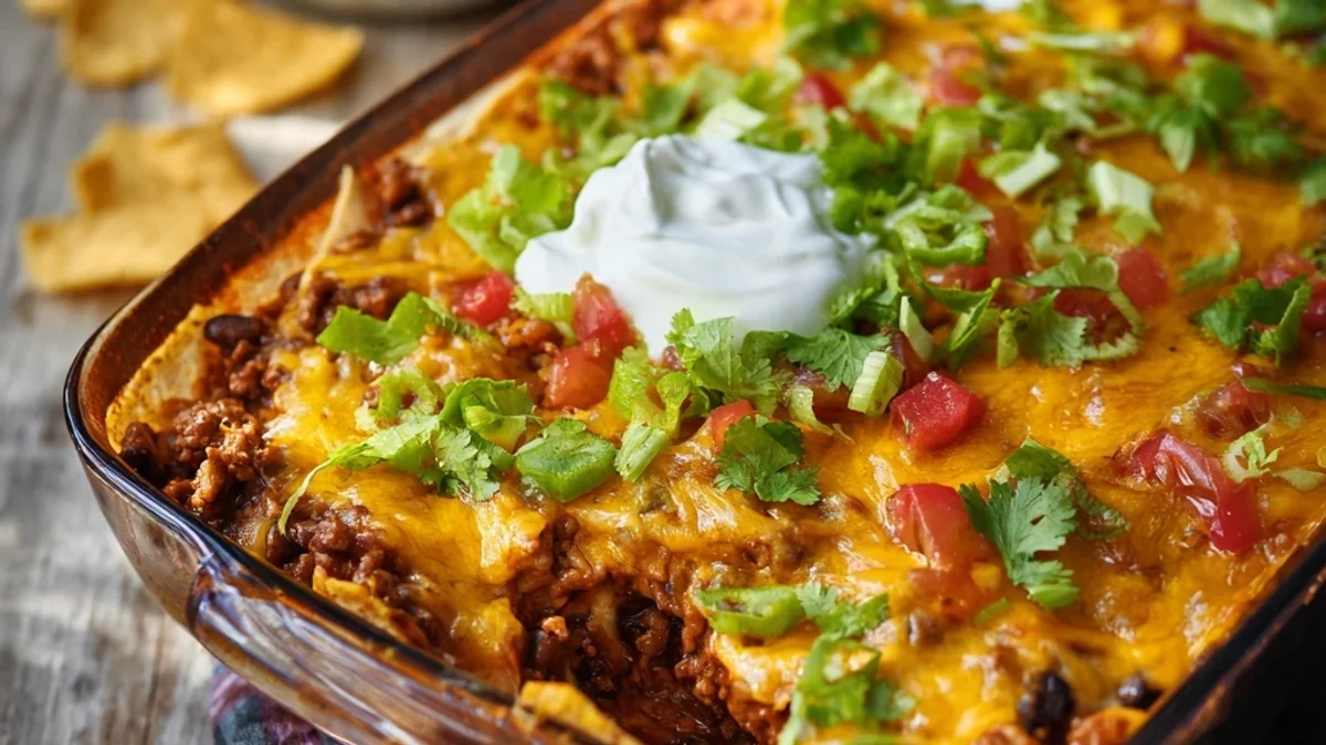 Easy Walking Taco Casserole Recipe: Simple Weeknight Dinner