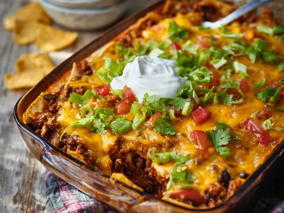 Easy Walking Taco Casserole Recipe: Simple Weeknight Dinner - Featured Image