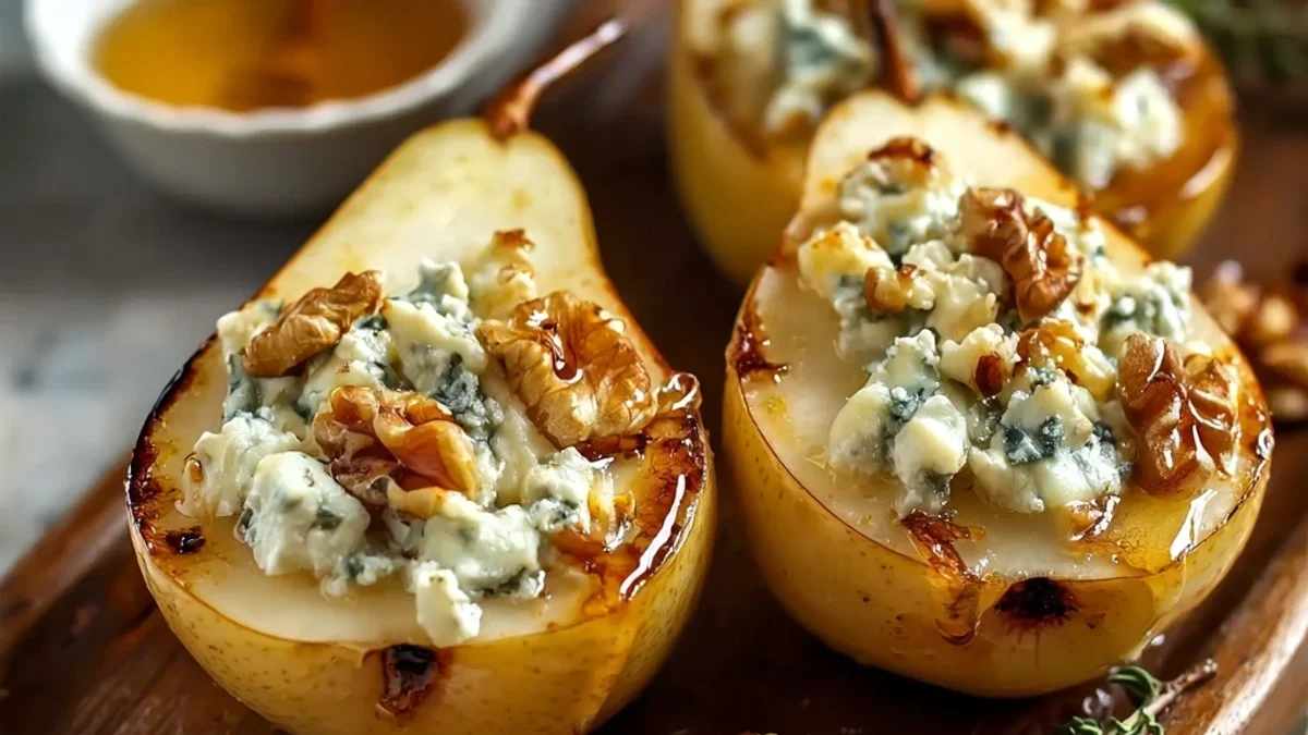 Elegant Blue Cheese Stuffed Pears: A Simple Delight