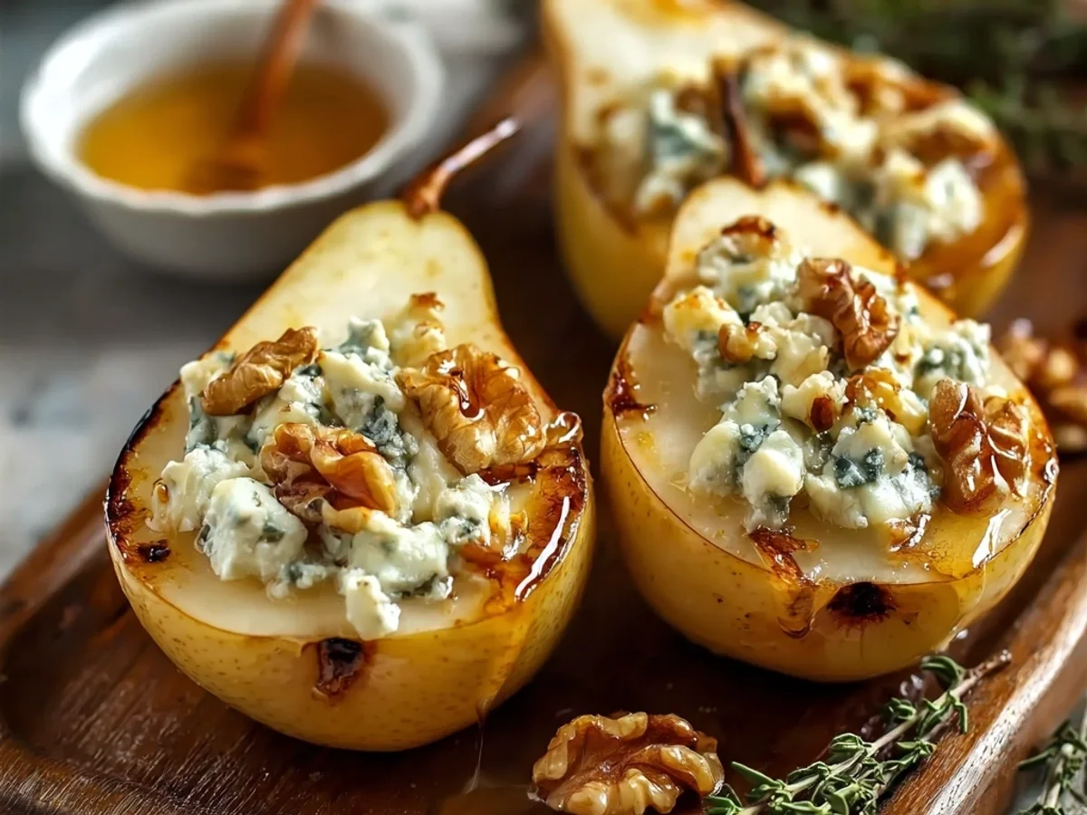 Elegant Blue Cheese Stuffed Pears: A Simple Delight - Featured Image