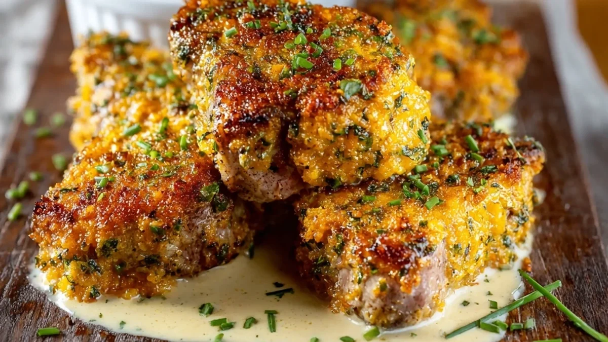 Flavorful Cheddar Ranch Lamb Chops Recipe