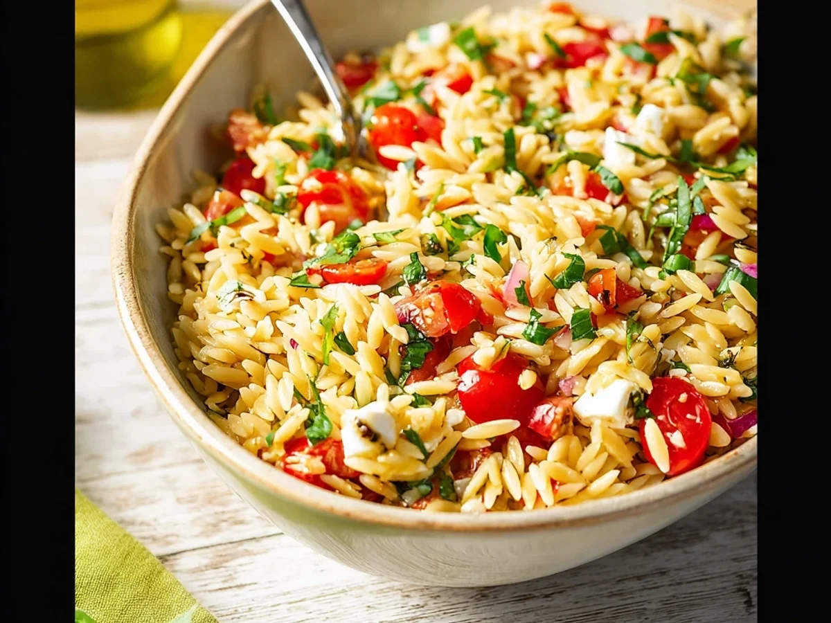 Fresh Bruschetta Orzo Pasta Salad: A Zesty Summer Delight - Featured Image