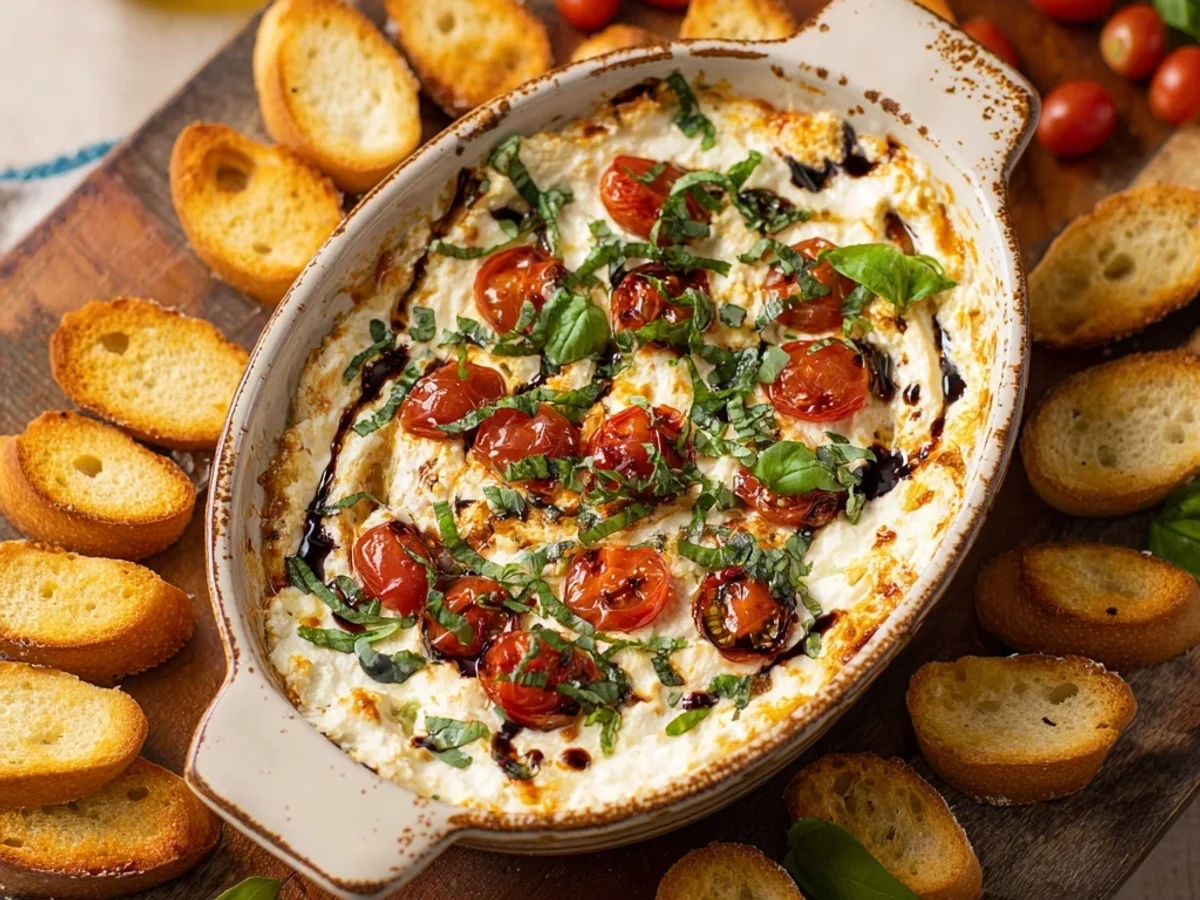 Fresh Caprese Dip: Easy Appetizer Recipe - Featured Image