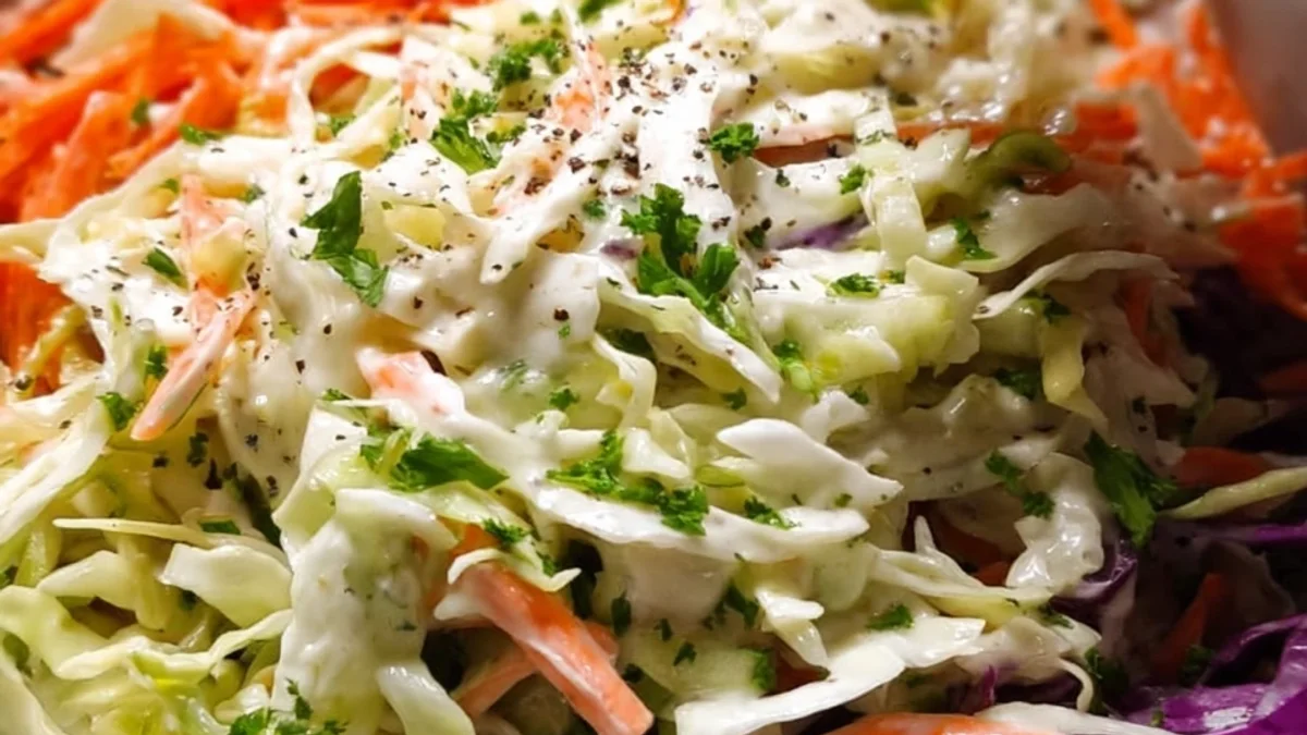 Fresh Healthy Greek Yogurt Coleslaw: My Summer Side Dish