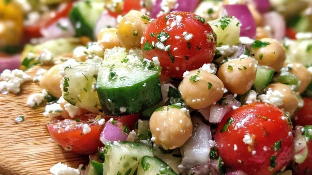 Fresh Mediterranean Chickpea Salad: Quick & Zesty
