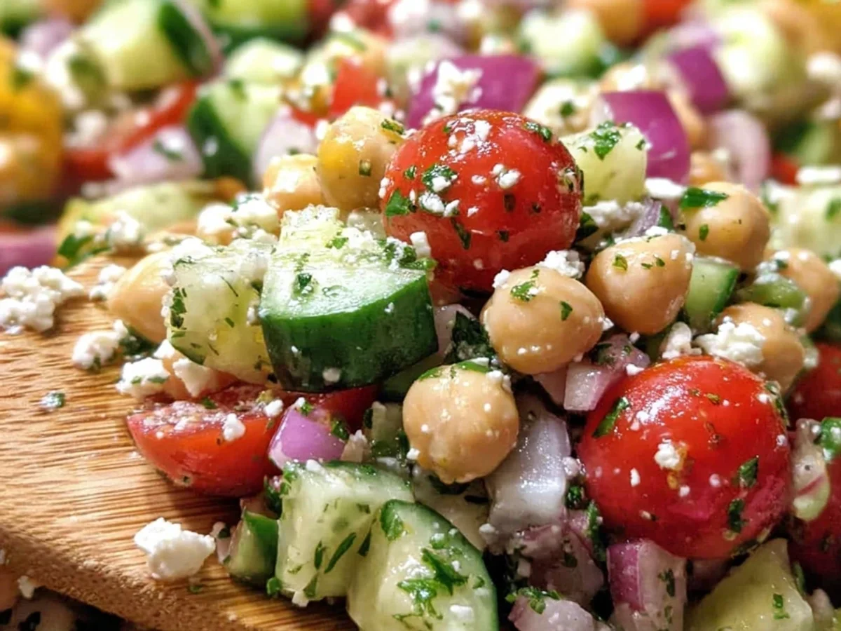 Fresh Mediterranean Chickpea Salad: Quick & Zesty - Featured Image