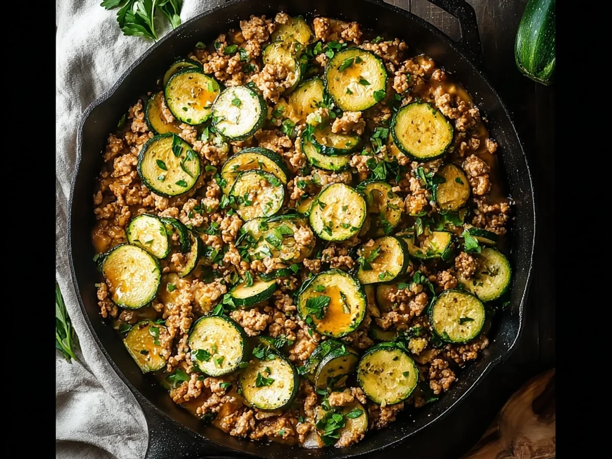 Ground Turkey Zucchini Skillet: Quick Dinner - Featured Image