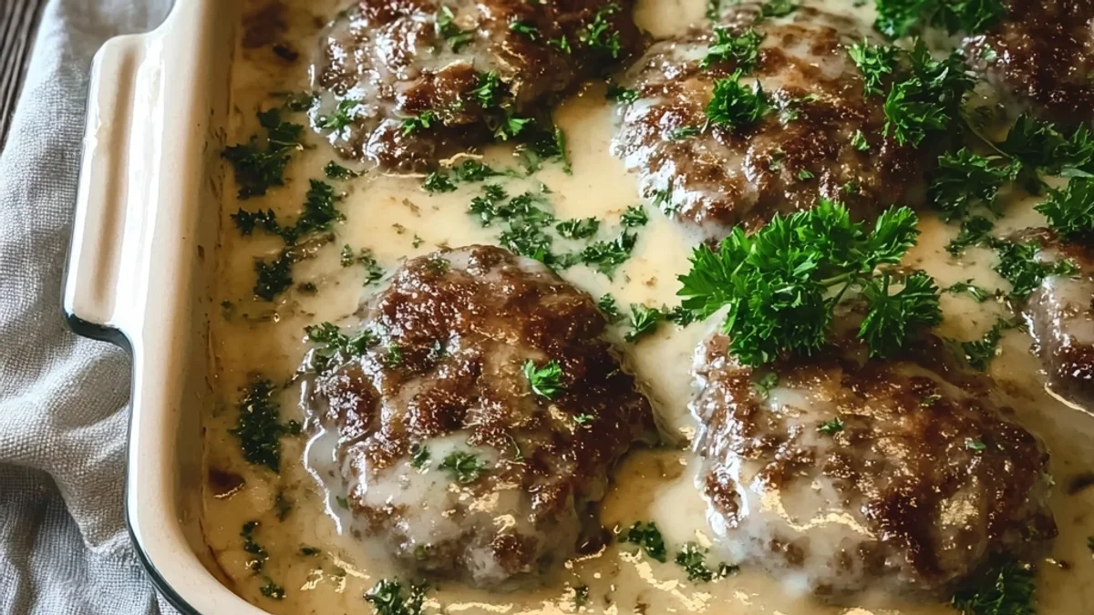 Hearty Amish Hamburger Steak Bake: A Family Favorite