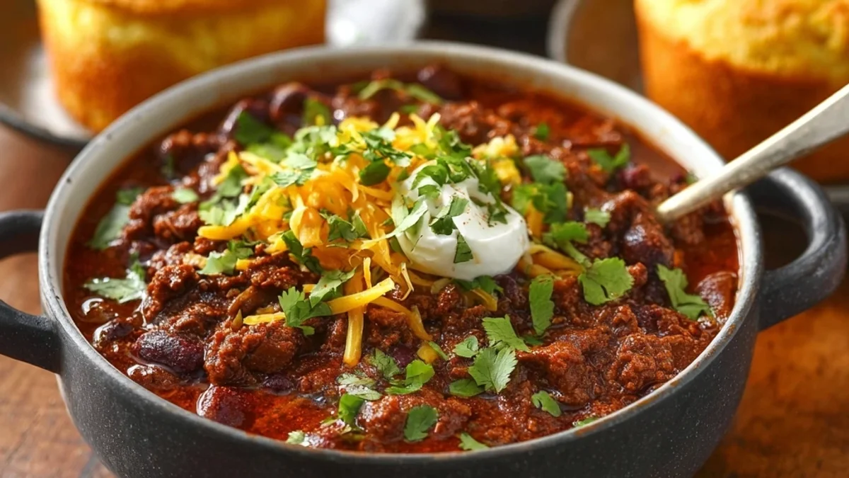 Hearty Beef Chili Recipe with Rich Smoky Flavors