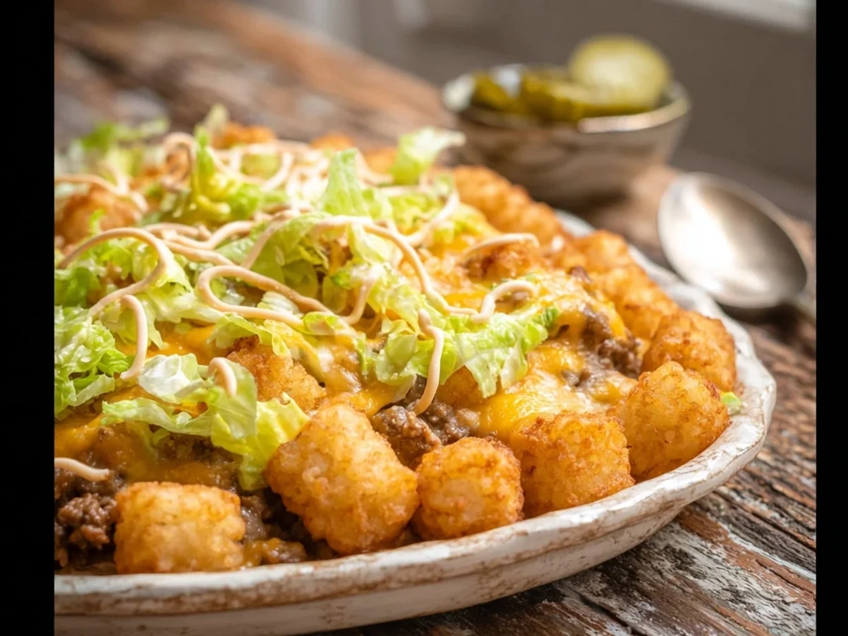 Hearty Big Mac Tater Tot Casserole for Weeknights - Featured Image