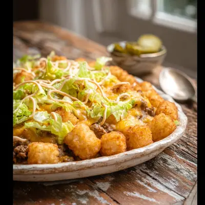 Hearty Big Mac Tater Tot Casserole for Weeknights