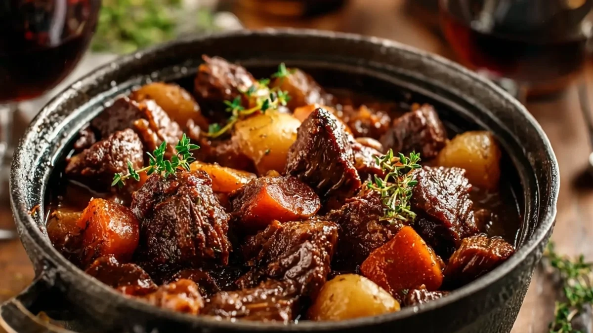 Hearty Classic Beef Bourguignon: A French Kitchen Comfort