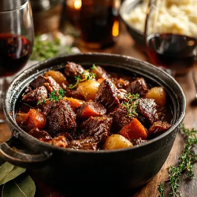 Hearty Classic Beef Bourguignon: A French Kitchen Comfort