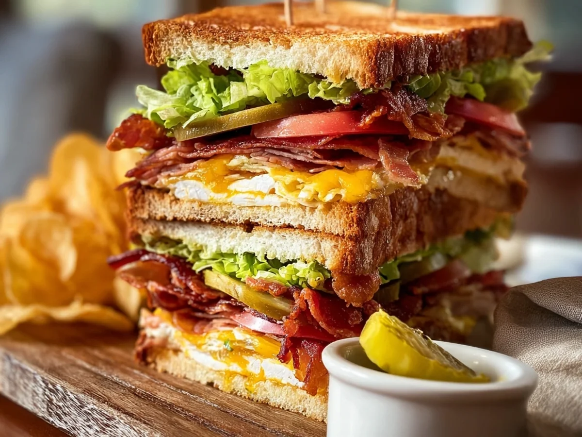 Hearty Cowboy Club Sandwich: A Satisfying Stack - Featured Image