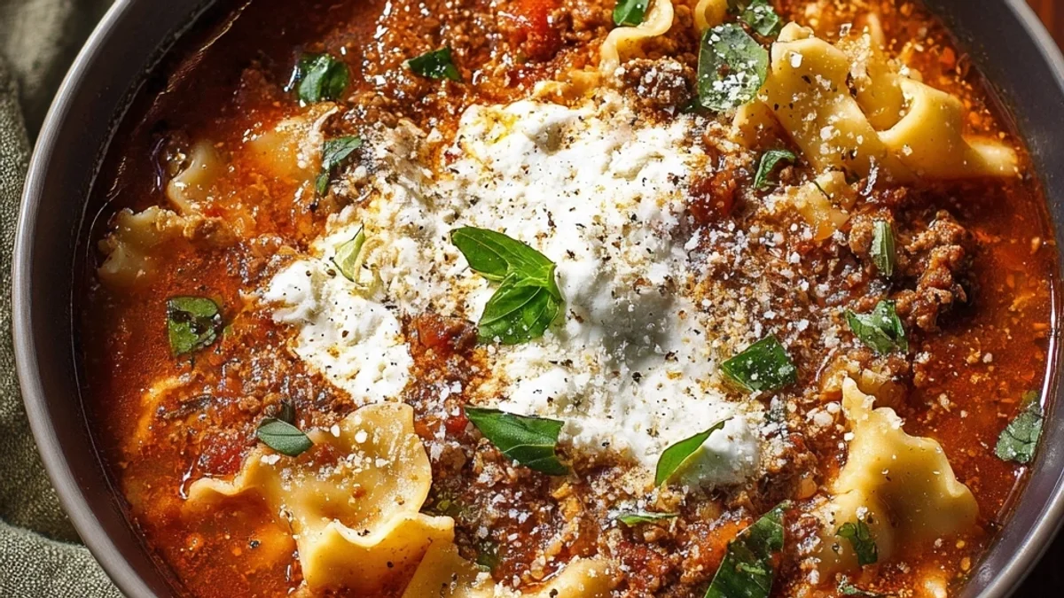 Hearty Crockpot Lasagna Soup: Simple Weeknight Comfort