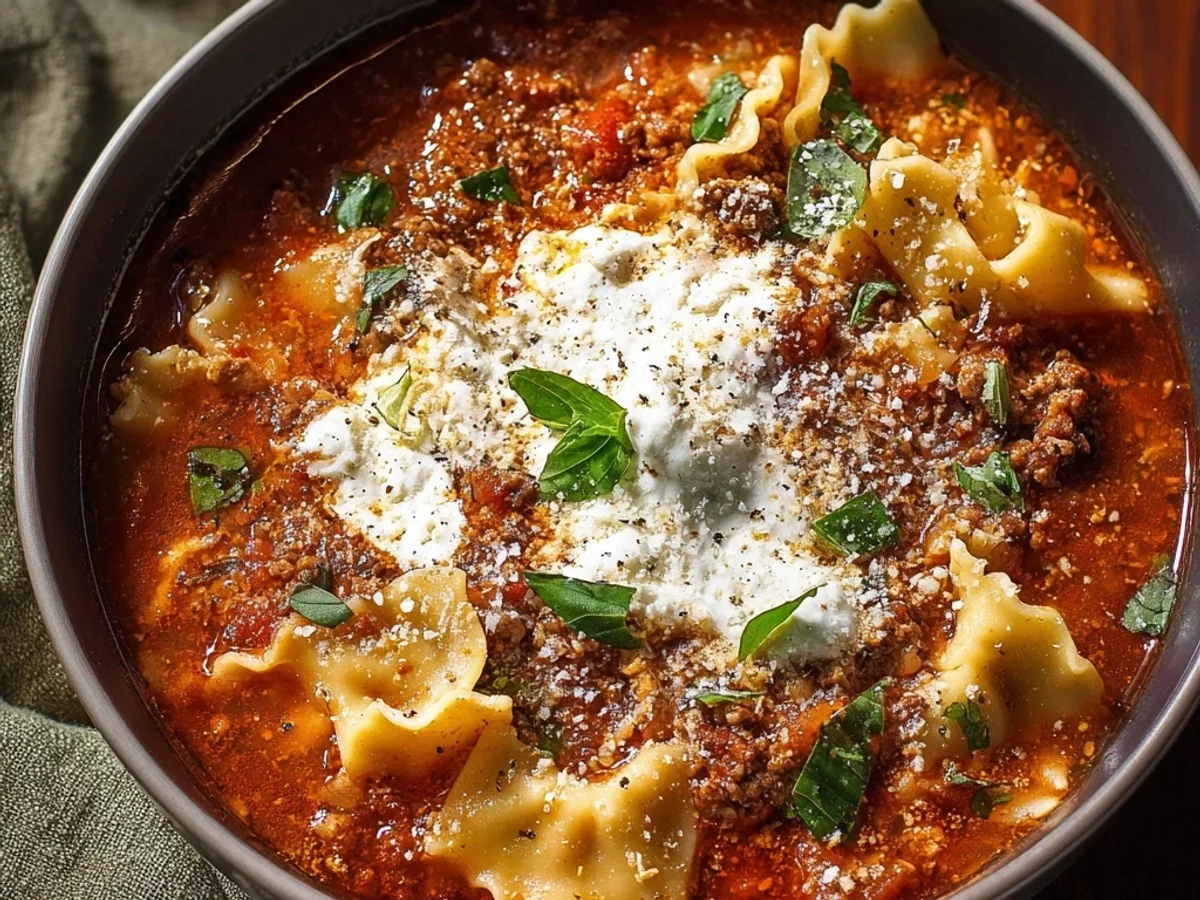 Hearty Crockpot Lasagna Soup: Simple Weeknight Comfort - Featured Image