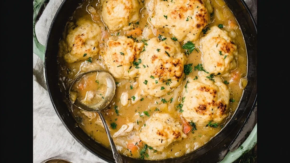 Hearty Dutch Oven Chicken and Dumplings, Just Like Grandma's