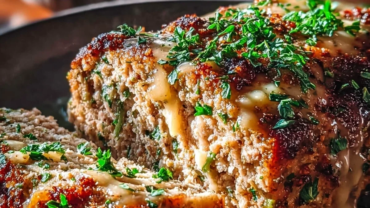 Hearty Garlic Parmesan Chicken Meatloaf for Weeknights