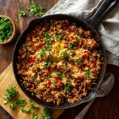 Hearty Ground Beef and Rice Skillet for Busy Weeknights