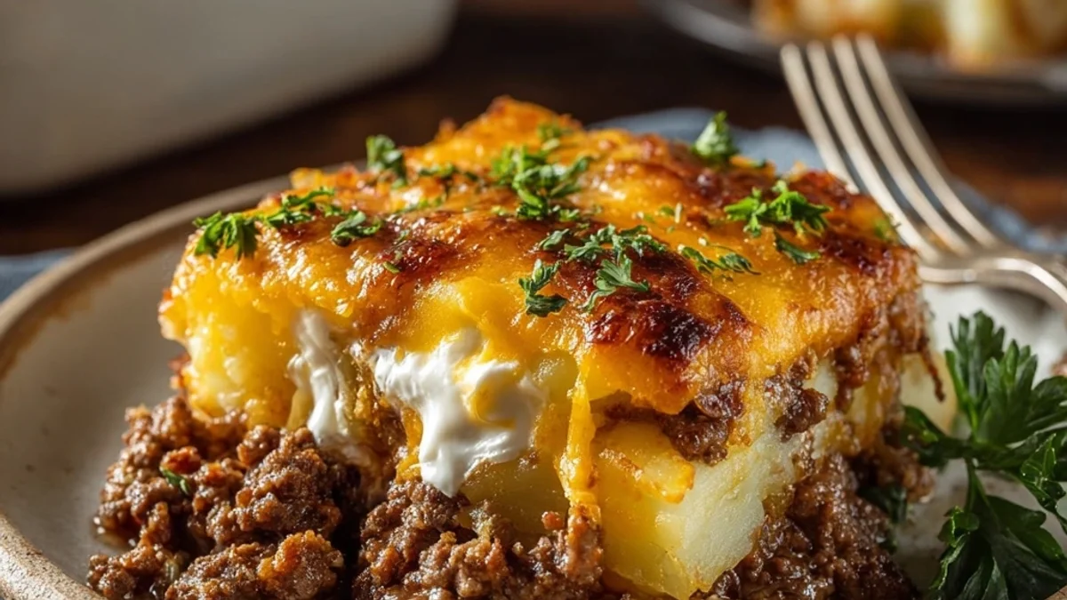 Hearty Ground Beef Potato Casserole: A Family Favorite
