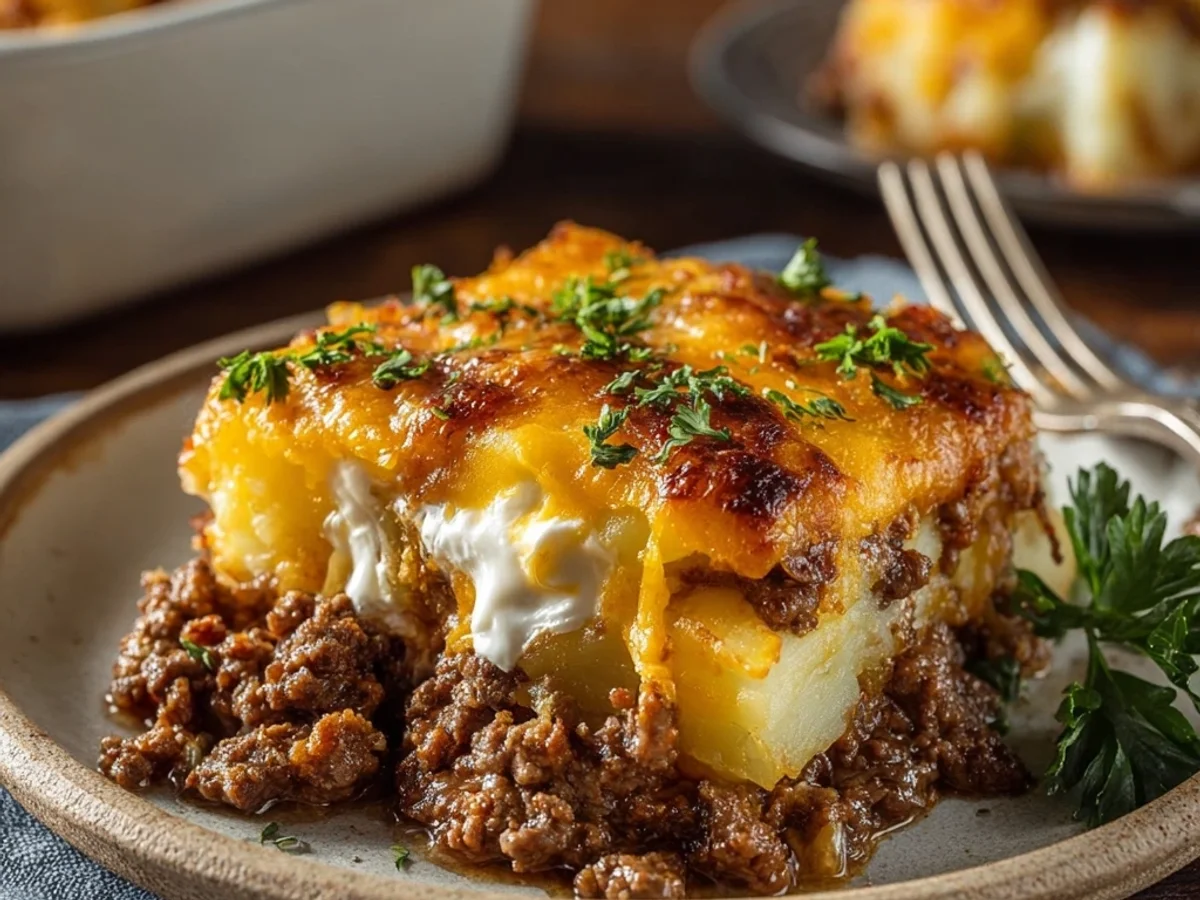 Hearty Ground Beef Potato Casserole: A Family Favorite - Featured Image