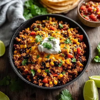 Hearty Ground Turkey Taco Skillet for Busy Nights