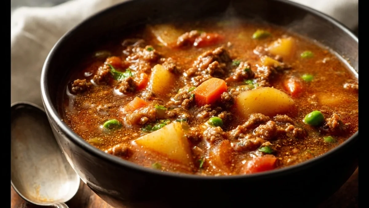 Hearty Hamburger Stew: A Comforting Family Favorite