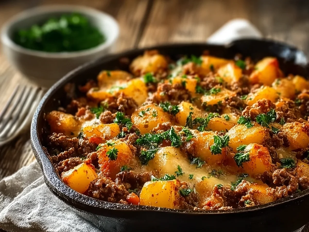 Hearty Hobo Casserole with Ground Beef Dinner - Featured Image