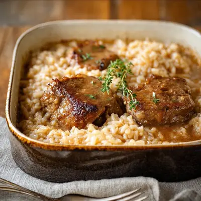 Hearty Lamb Chop Casserole with Rice: A Family Favorite