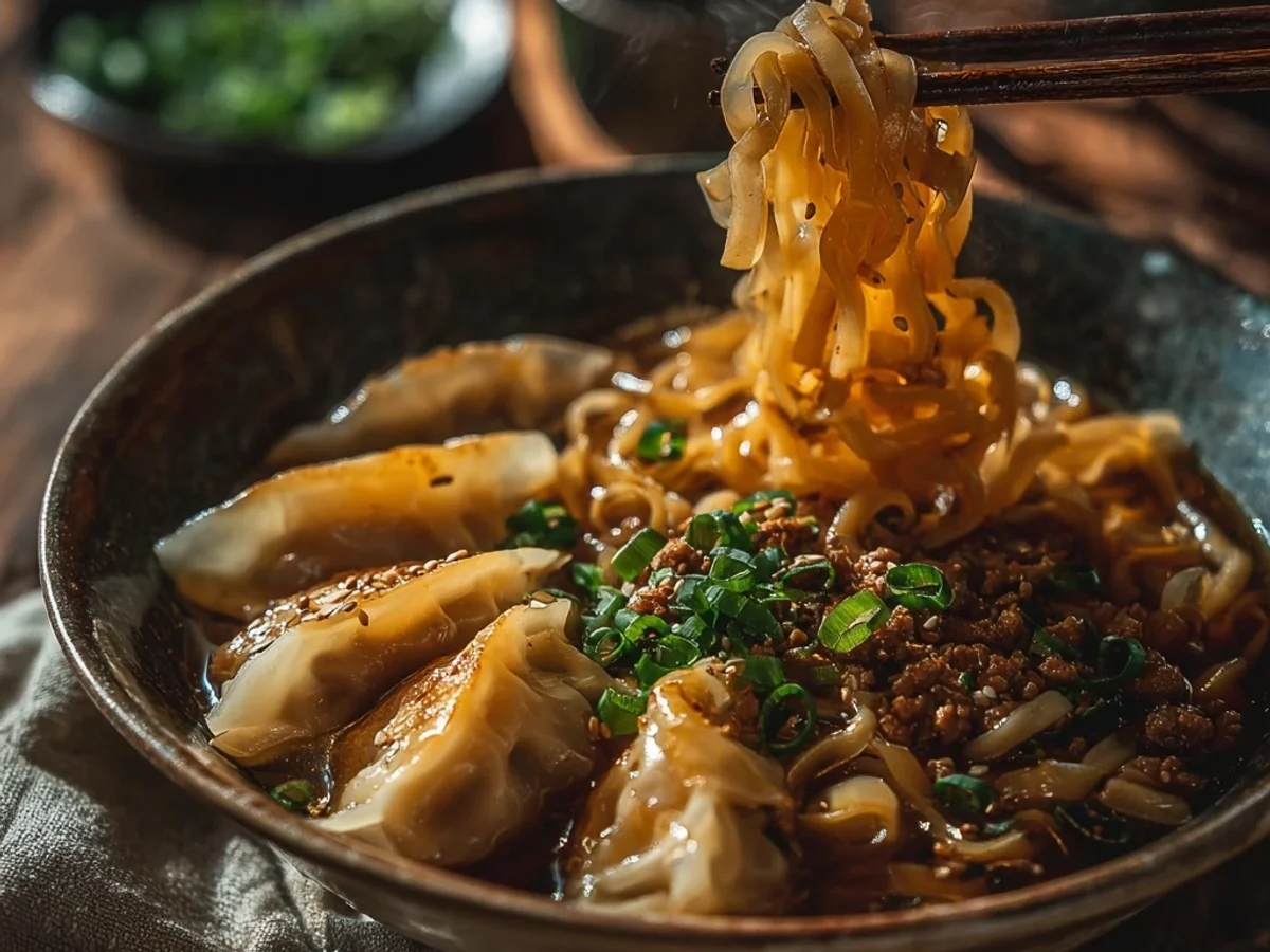 Hearty Potsticker Noodle Bowl: Quick Weeknight Meal - Featured Image